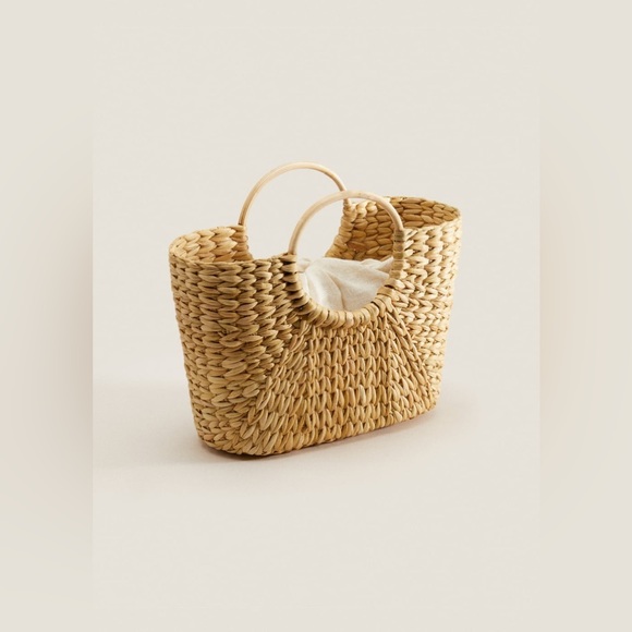 Mini Rattan Tote Bag - Picture 2 of 6